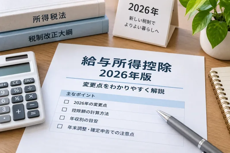 給与所得控除2026年版｜最低保障額は74万円へ、変更点と年収別の影響をわかりやすく解説