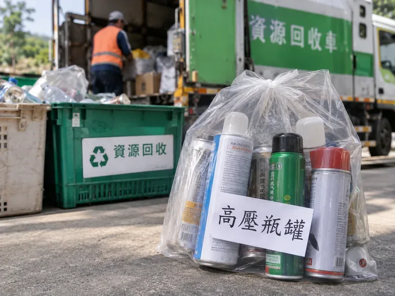 臺中市噴霧罐怎麼丟？高壓容器回收、垃圾車禁忌與清運方式一次看