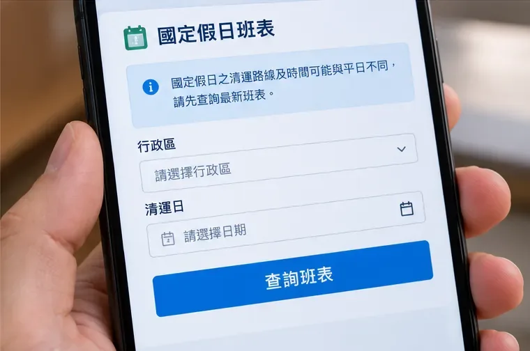 臺中市垃圾車時間怎麼查？官方即時定位、清運點與假日班表一次看懂