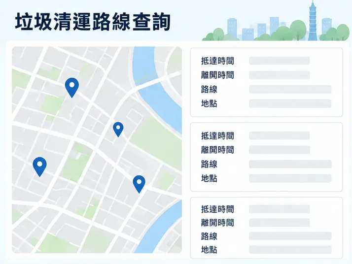 臺北市垃圾車時間怎麼查？用官方查詢依地址找路線與收運點