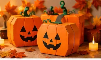 10 décorations d'Halloween à faire soi-même avec des boîtes en carton recyclées (du niveau facile au niveau avancé)