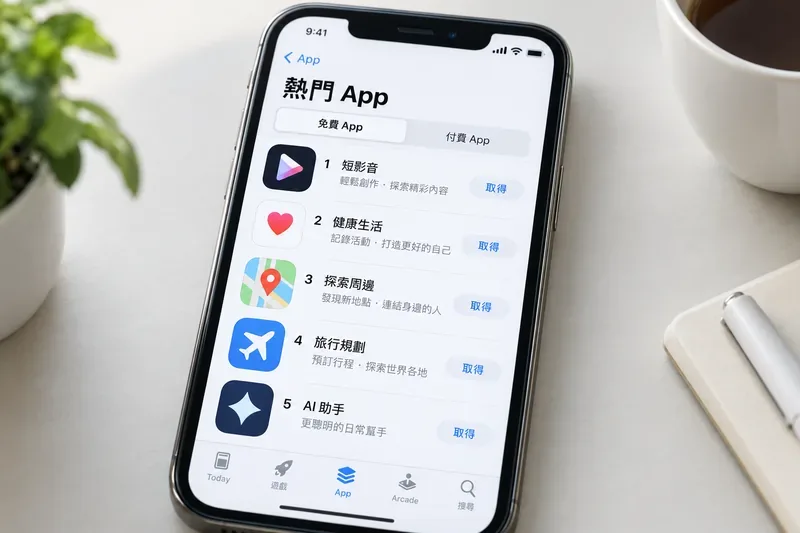2026 年 10 月 12 日當週台灣 App Store 排行：熱門 App 與名次上升觀察