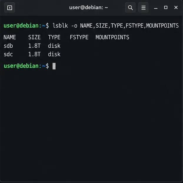 قم بإنشاء مرآة RAID 1 لنظام Debian 12 باستخدام mdadm