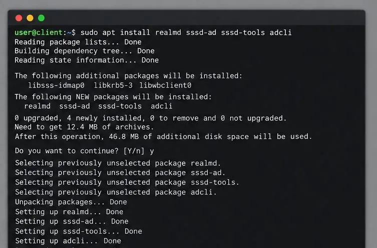 เชื่อมต่อไคลเอ็นต์ Pardus เข้ากับ Active Directory ด้วย realmd