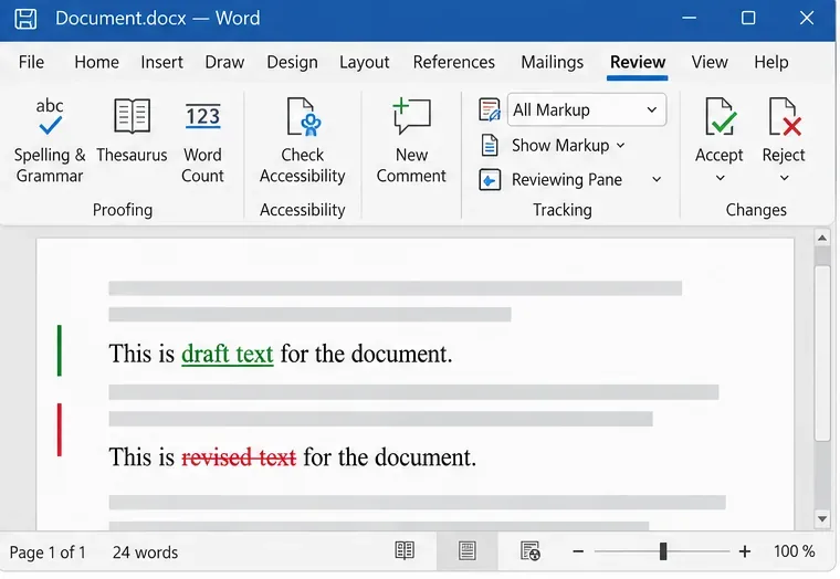 Keep Writer Revisions Visible When Exporting to DOCX