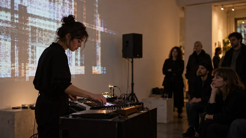 Kunst en muziek bij ADE: gratis _mediaklub-performance in Amsterdam