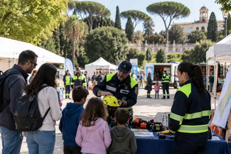 Protezione civile a Roma: date, orari e attività del villaggio di Villa Borghese dal 15 al 18 ottobre 2026
