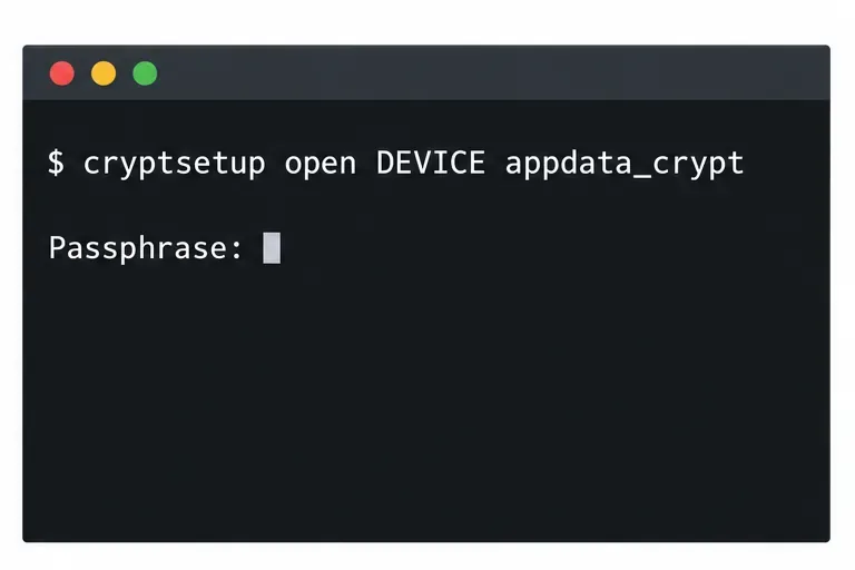 Set Up a LUKS-Encrypted Data Volume on SLES