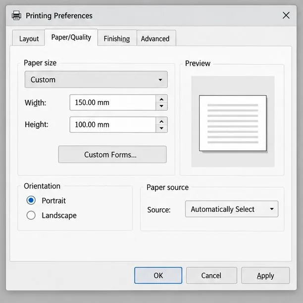 LibreOfficeでカスタムサイズの印刷時にトリミングされないようにする